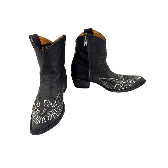 Size‎ 8 Old Gringo Eagle Swarovski Crystals Snip Toe Ankle Cowboy Cowgirl Boots - Picture 3 of 14